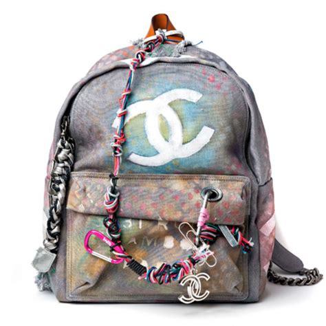 graffiti backpack chanel|vintage chanel backpacks.